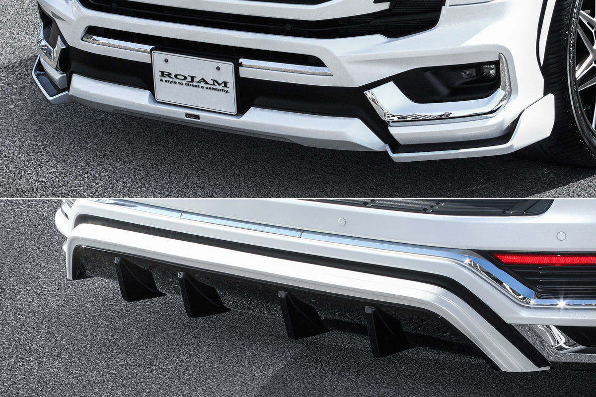 【ランドクルーザー 300系 ZXモデリスタ専用】ROJAM フロントコーナースポイラー・リアセンタースポイラー エアロセット