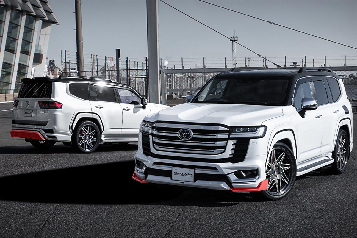 【ランドクルーザー 300系 ZXモデリスタ専用】ROJAM フロントコーナースポイラー・リアセンタースポイラー エアロセット