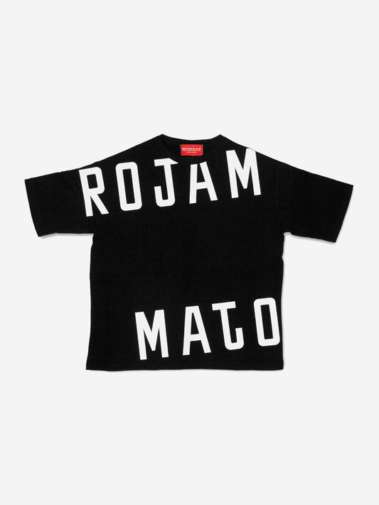 ROJAM ビッグシルエット Tシャツ “ホワイト” ユニセックスモデル ブラック アパレルコレクション