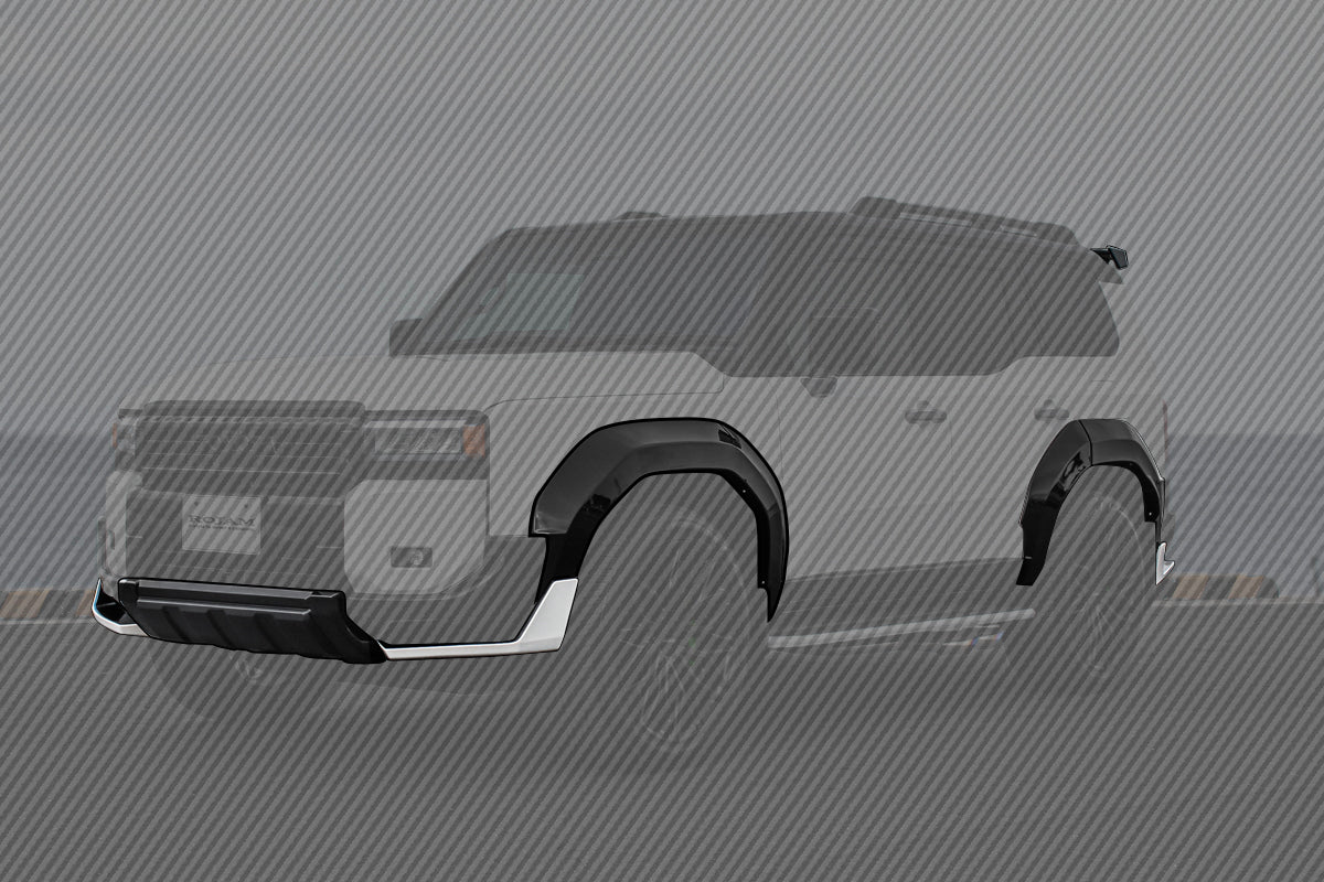 【特別先行販売】【ランドクルーザー 250系】ROJAM スポイラー・リアゲートスポイラー・リアウィング・オーバーフェンダー エアロパーツ 7点セット