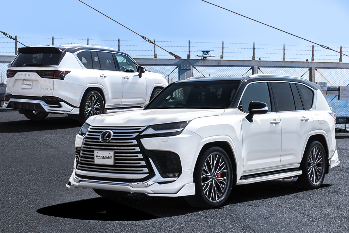 【レクサス LX700h/LX600】モデリスタ専用 ROJAM フロントコーナースポイラー・リアアンダースポイラー・リアゲートスポイラー 3点エアロセット