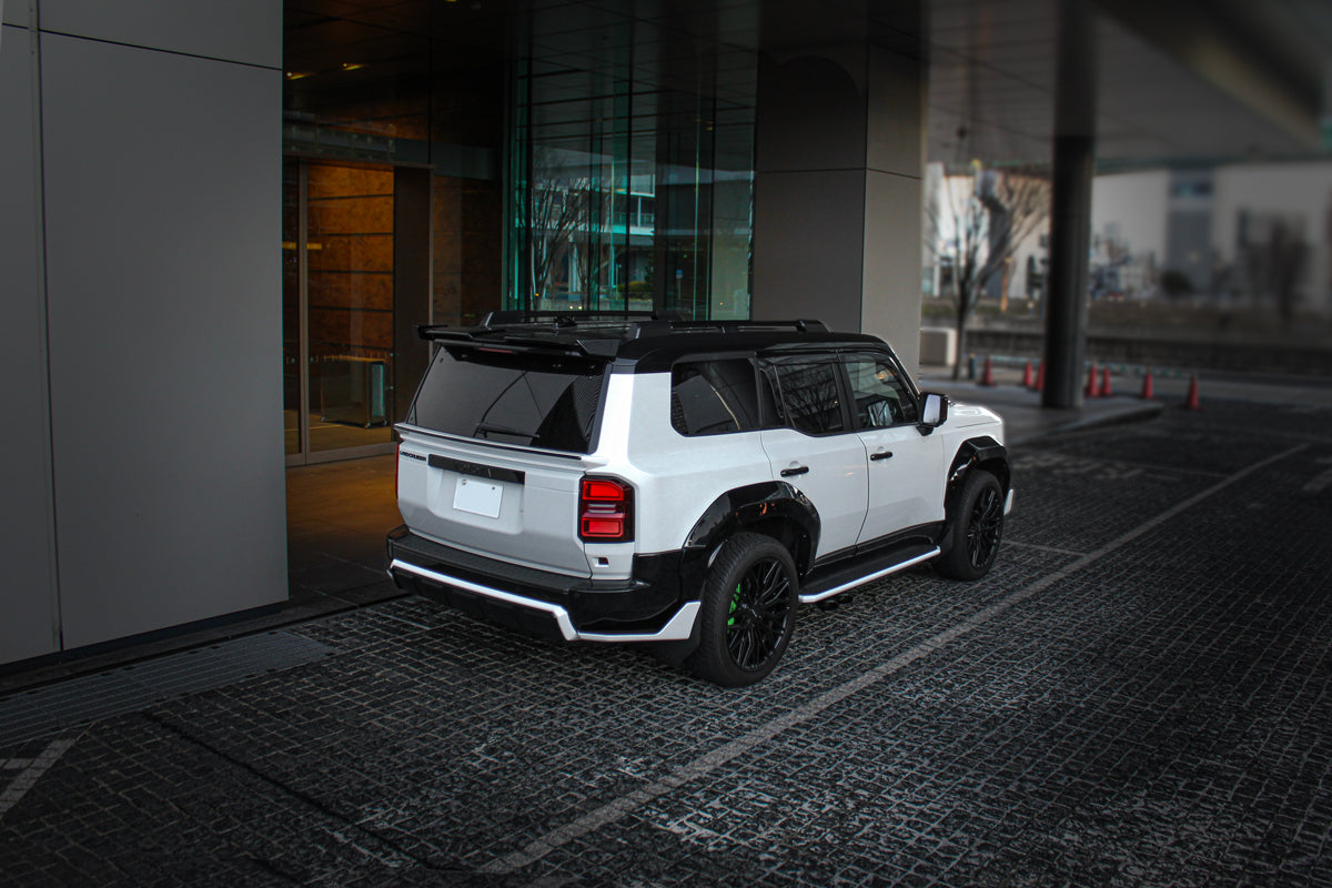 【ランドクルーザー 250系】ROJAM スポイラー・リアゲートスポイラー・リアウィング・オーバーフェンダー エアロパーツ 7点セット