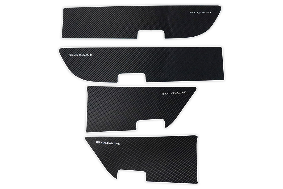 【ランドクルーザー 300】ROJAM カーボンデカール ドアパネルプロテクター 4点セット