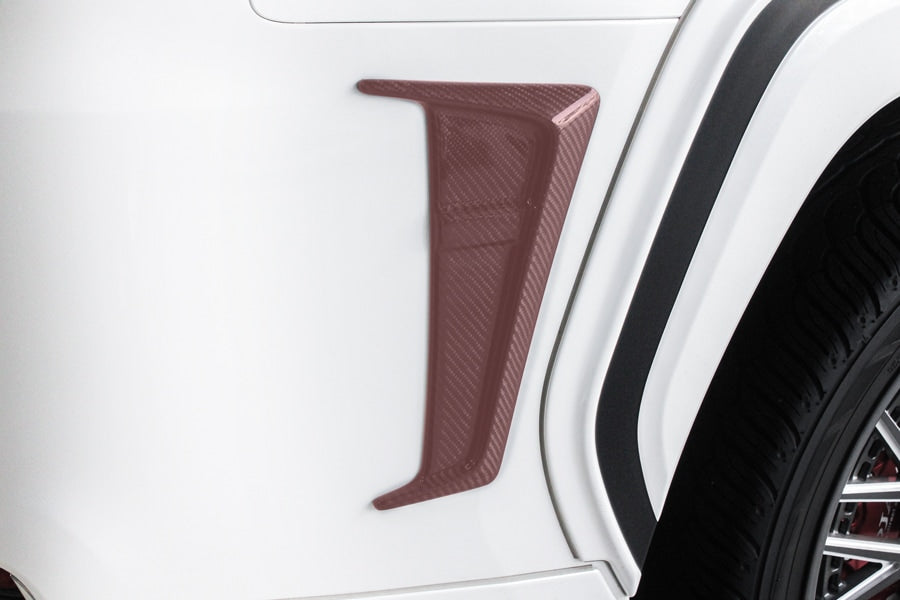 【ランドクルーザー 300系】ROJAM リアバンパーダクト FRP素材 / カーボン素材