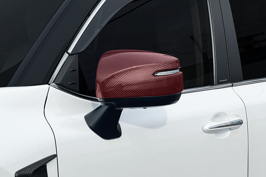 【ランドクルーザー 300系】ROJAM エアロミラーカバー FRP素材 / カーボン素材