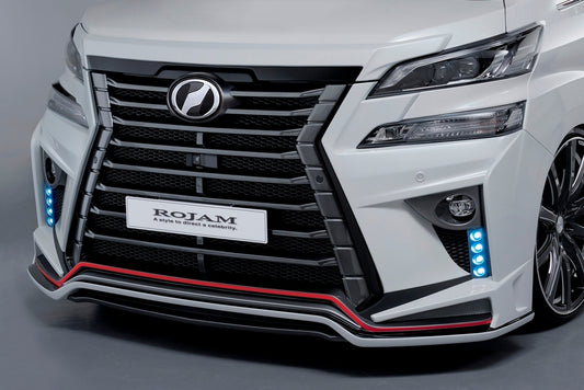 【ヴェルファイア 30系 前期】ROJAM IRT GENIK フロントバンパースポイラー