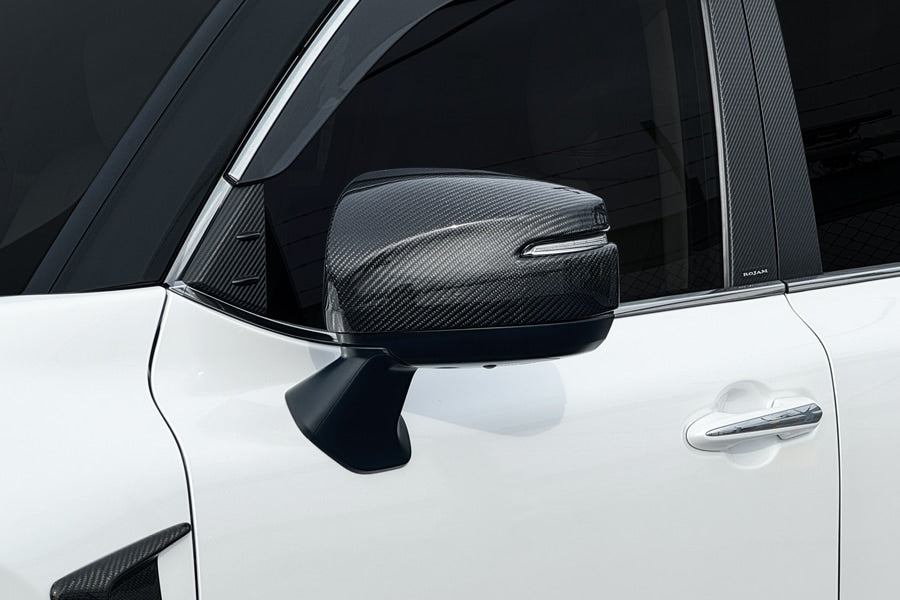 【ランドクルーザー 300系】ROJAM エアロミラーカバー FRP素材 / カーボン素材