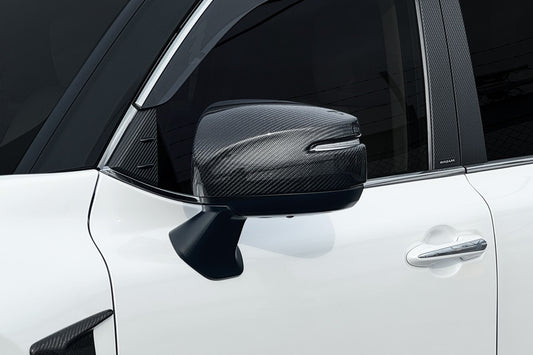 【ランドクルーザー 300系】ROJAM エアロミラーカバー FRP素材 / カーボン素材