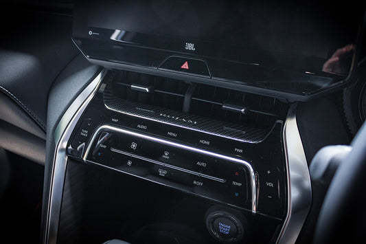 ROJAM カーボンデカール エアコンパネルアッパー  ハリアー 80系用