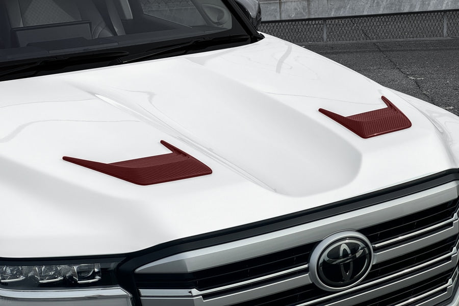 【ランドクルーザー 300系】ROJAM ボンネットダクト FRP素材 / カーボン素材