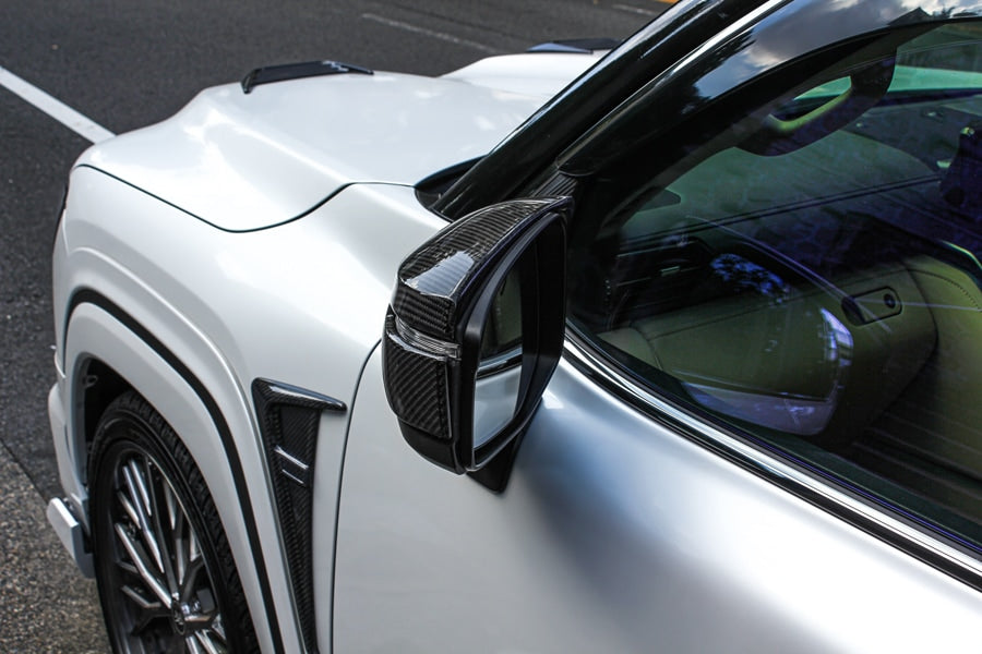 【ランドクルーザー 300系】ROJAM エアロミラーカバー FRP素材 / カーボン素材