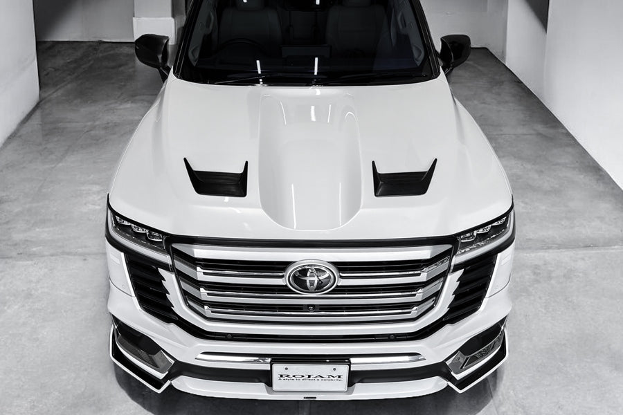 【ランドクルーザー 300系】ROJAM ボンネットダクト FRP素材 / カーボン素材