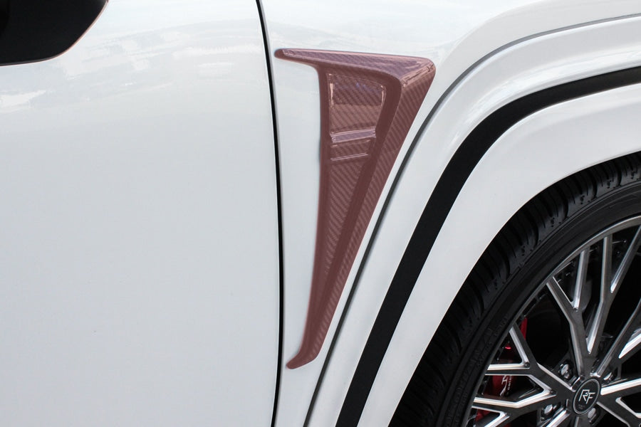 【ランドクルーザー 300系】ROJAM フロントフェンダーダクト FRP素材 / カーボン素材