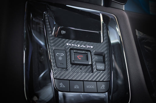 ROJAM カーボンデカール ルームランプパネル 2点セット  ハリアー 80系用