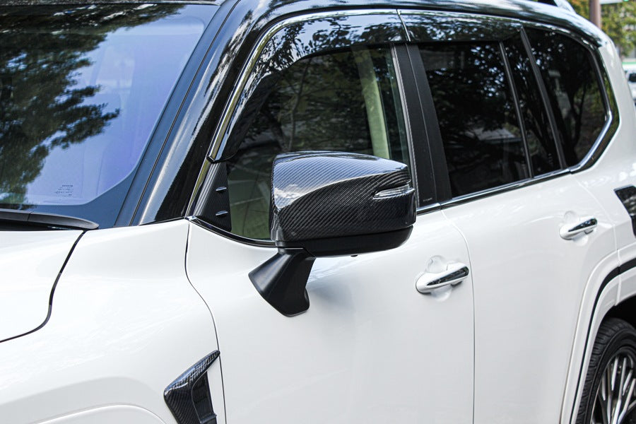 【ランドクルーザー 300系】ROJAM エアロミラーカバー FRP素材 / カーボン素材