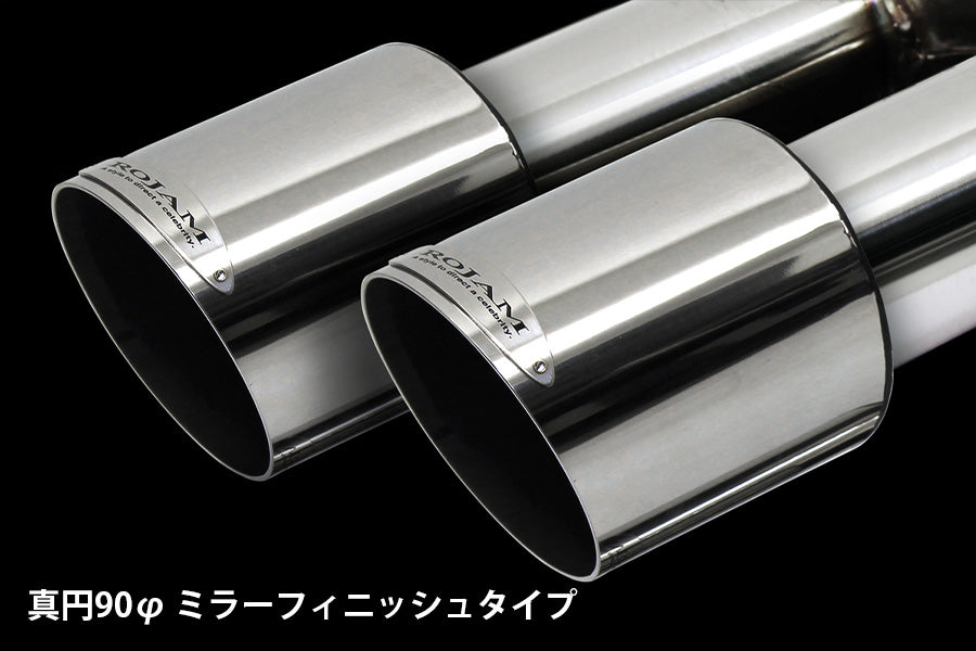 【アルファード/ヴェルファイア 30系】ROJAM IRT GENIK 対応 DTMエキゾーストシステム 4本出しマフラー 真円90Φ
