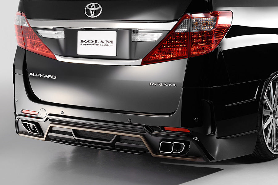 【アルファード/ヴェルファイア 20系 前期・後期】ROJAM IRT GENIK リアバンパースポイラー Ver.2