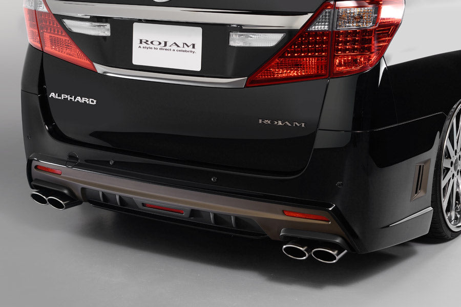 【アルファード/ヴェルファイア20系 前・後期 】ROJAM IRT GENIK リアバンパースポイラー Ver.1