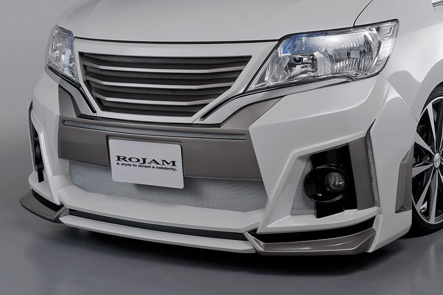【セレナ C26 後期】ROJAM IRT GENIK フロントバンパースポイラー