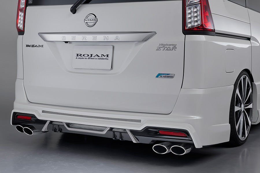 【セレナ C26 後期】ROJAM IRT GENIK リアバンパースポイラー