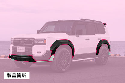 【特別先行販売】【ランドクルーザー 250系】ROJAM スポイラー・リアゲートスポイラー・リアウィング・オーバーフェンダー エアロパーツ 7点セット