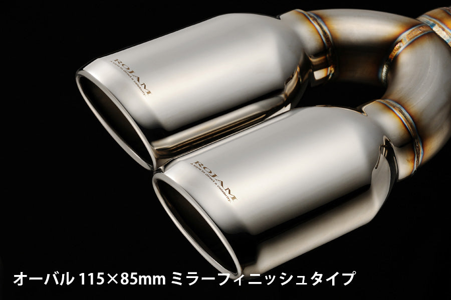 【アルファード/ヴェルファイア 30系】ROJAM IRT GENIK 対応 DTMエキゾーストシステム 4本出しマフラー オーバル115×85