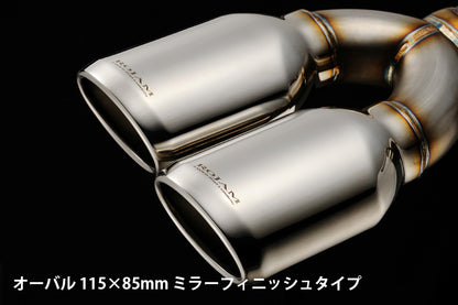 【アルファード/ヴェルファイア 30系】ROJAM IRT GENIK 対応 DTMエキゾーストシステム 4本出しマフラー オーバル115×85