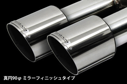 【アルファード/ヴェルファイア 30系】ROJAM IRT GENIK 対応 DTMエキゾーストシステム 4本出しマフラー 真円90Φ